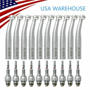 10*Large Torque Dental LED Fiber Optic Handpiece + fit KAVO Coupler 6Hole - Picture 1 of 10