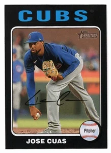 Jose Cuas 2024 Topps Heritage #151 Black Border /50 Chicago Cubs - Picture 1 of 2