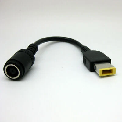7.9mm Round Jack to Square End Adapter Pigtail for IBM Lenovo Thinkpad Ultrabook - Imagem 1 de 4