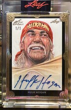 Hulk Hogan 2021 Art Of Sport Leaf Hulkamania Autograph Wrestling Super Rare 1/1