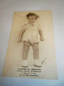 Belgique : Carte pub Lait Stassano : M.Azanza roitelet de l'exposition Bruxelles - Imagen 1 de 2
