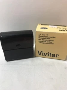 Vivitar 58mm Close Up Lens Set +1, +2, +4 Original Box & case. Vintage - Picture 1 of 2