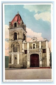 Postal Ferrocarril Iglesia de San José Camagüey Cuba F3 - Imagen 1 de 2