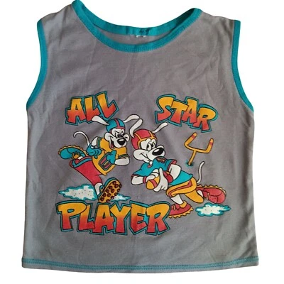 Camiseta sin mangas con gráfico de fútbol GOOFY 4 de colección de los años 80 para niños Foto 1 de 4