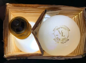 LOT OF 6 - VTG NOS Philips Lighting VL Watt Watcher Light Bulb 90W 130V  INCAN - Picture 1 of 5