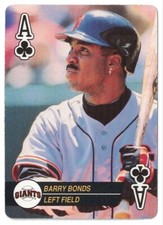 1994 Bicycle Baseball Aces Playing Cards #AC Barry Bonds San Francisco Giants