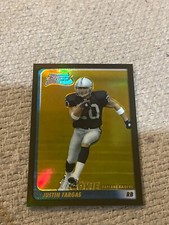 Justin Fargas 2003 bowman chrome gold refractor #172 14/50