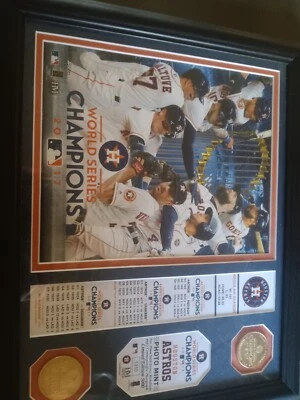 HOUSTON ASTROS 2017 & 2022 World Series Champion Plaque - Image 1 of 4