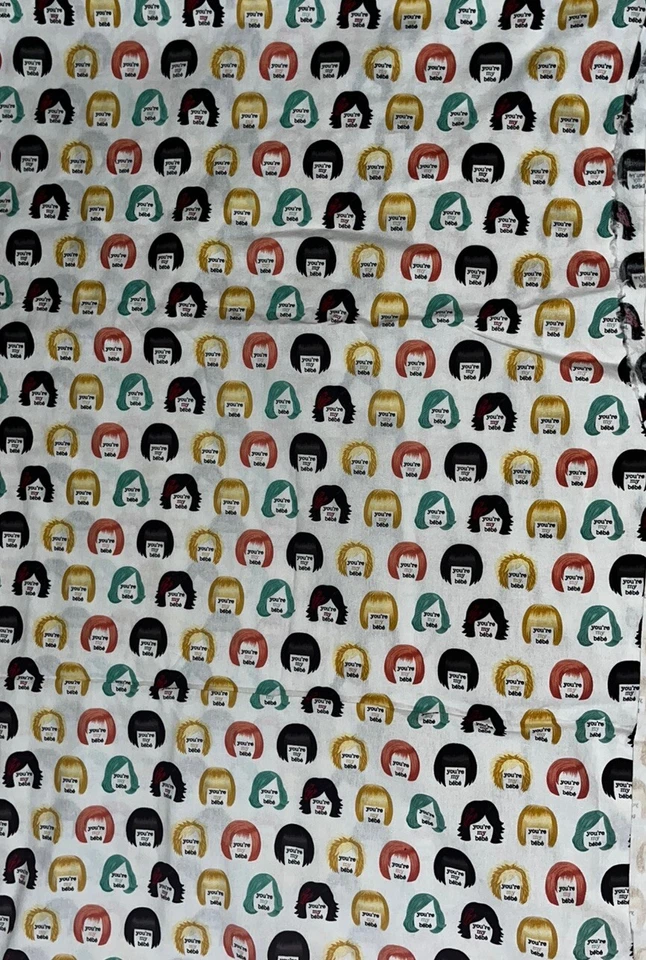 Camelot Fabrics - MOIRA’S WIGS from SCHITT’S CREEK - You’re My Bebe- 88”x 40” - Image 1 of 2