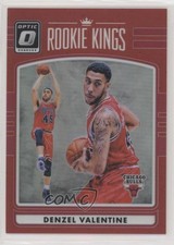 2016-17 Panini Donruss Optic Kings Red Prizm /99 Denzel Valentine #13 Rookie RC
