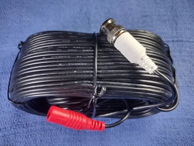 50ft Extension Video DC BNC Power Cable for Security Camera System - Image 1 of 4