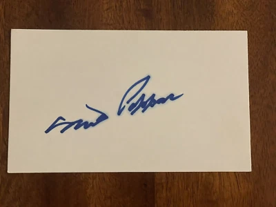 Milt Pappas - Orioles - Signed 3x5 Index Card - Image 1 of 3