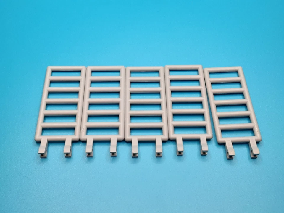 Lego Gris Escaleras 7x3 Tamaño 5 Piezas Pared Escalera Castillo Pieza Foto 1 de 1