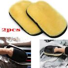 Elastic Wristband Car Wool Cleaning Brush Mitten Glove for Secure Grip