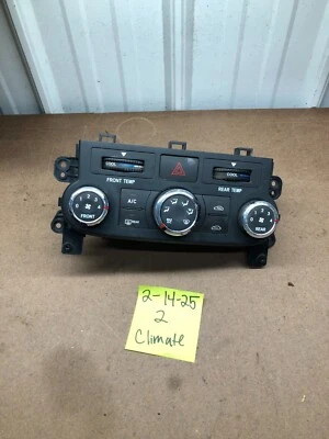 2009-2012 14 KIA SEDONA A/C HEATER TEMPERATURE CLIMATE CONTROL 97250-4DXXX 3knob - Image 1 of 4