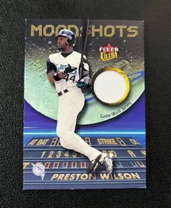 2003 Fleer Ultra Moonshots Materials Jersey Preston Wilson Marlins - Picture 1 of 2