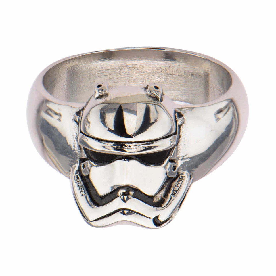 Star Wars VII: The Force Awakens Storm Trooper Stainless Steel Ring - Image 1 of 1