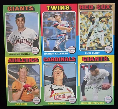 2024 Topps Heritage Негабаритная Коробка Топпер Лот (6) Killebrew, Tiant, Marichal - Изображение 1 из 3