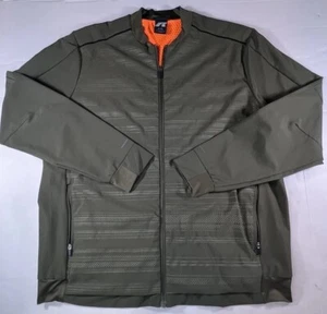 Russell Athletic Men's Green Full Zip Track Jacket Size Large - Picture 1 of 6