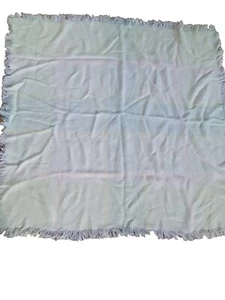 Vintage baby Blanket Feltman Bros hand loomed 42" Pink Acrylic handwoven   - Picture 1 of 11
