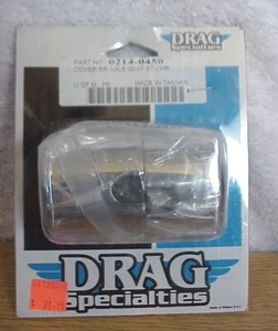 DRAG SPECIALITIES COVER RR AXLE 00-07 ST CHR PART NO 0214-0450 - Picture 1 of 3