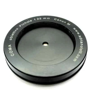 Obiettivo foro stenopeico focale 22, pinhole, per fotocamera Canon M - 6417 - Foto 1 di 1