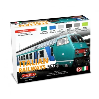 XS18 Treni Italiani Set 3  LIFECOLOR - Immagine 1 di 2