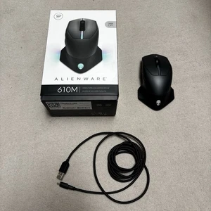 Alienware AW610M Gaming Mouse Dual Mode Wired/Wireless - Dark Side of the Moon - Picture 1 of 5