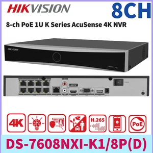 Hikvision DS-7608NXI-K1/8P AI 8Channel 8CH PoE NVR Smart AcuSense 4K 12MP NVR - Picture 1 of 7