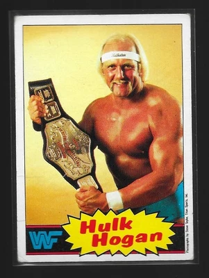Tarjeta de lucha libre profesional Hulk Hogan WWF 1985 Topps Rookie RC #1 *LEER DESCRIPCIÓN* Foto 1 de 2