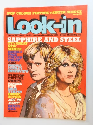Look-in Magazine #29 - 14th Jul 1979  - Saphirre & Steele cover & poster ++ - Image 1 of 3