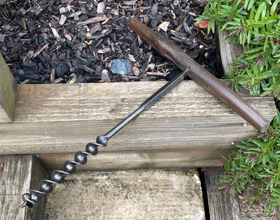Vintage Whitehouse Bullnose 1-3/8" T Handled Hand Auger Drill Bit Hole Boring - Image 1 of 4