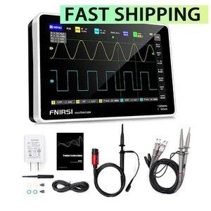 FNIRSI-1013D 100MHz 1GSa/s Tablet Oscilloscope 7" Touch Screen + P4100 Probe - Picture 1 of 7