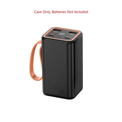 F4-Slot Type-C LCD Display 21700 Battery Power Bank Case Charger Box DIY Kit A - Image 1 of 4