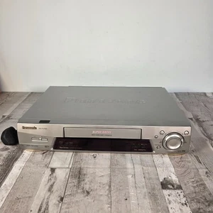 Panasonic NV-FJ760B-SS VHS Player Super Drive Hi-Fi Nicam Silver - Remote issue - Picture 1 of 17