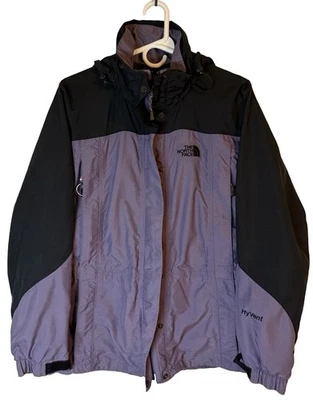 Chaqueta de esquí The North Face púrpura negra HyVent Parka para mujer mediana púrpura con capucha Foto 1 de 4