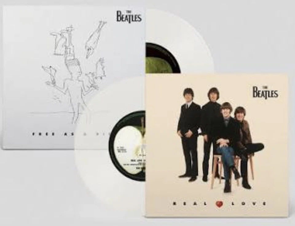 The Beatles - Free As A Bird / Real Love 7” Milk White Vinyl NEW/SEALED - Image 1 of 3
