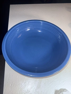 beautiful FIESTAWARE HLC large 12 3/4” PASTA or CHIP bowl(no dip) LAPIS blue EUC - Image 1 of 4
