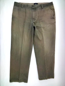 Men's Dockers D3 Classic Fit Flat Front 100% Cotton Casual Green Pants 38x27.5 - Picture 1 of 12