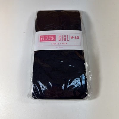 THE CHILDREN'S PLACE MEDIAS 1 Par NIÑAS 8-10 NEGRO NYLON SPANDEX - NUEVAS Foto 1 de 3