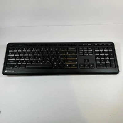 Gateway KB-0817 Desktop Keyboard Vintage, US English, PS/2 Wired, Black - Image 1 of 4