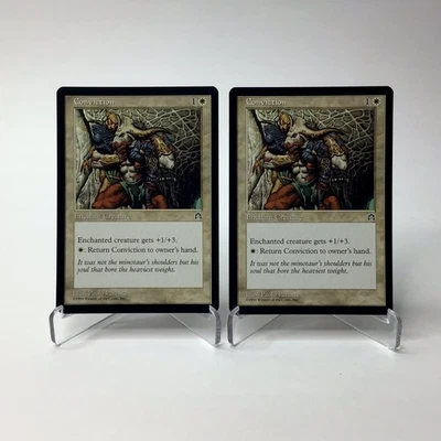 (2) Magic: The Gathering Conviction MTG Vintage Stronghold LP - Image 1 of 2