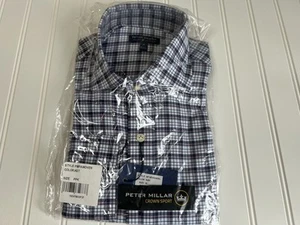 Peter Millar Shirt Men's Crown Crafted Plaid Button Down Shirt Medium NEW 693 - Picture 1 of 4