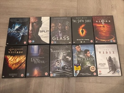 M. Night Shyamalan – Unbreakable, Split & Glass DVD Movie Bundle + 7 X Movies - Image 1 of 3