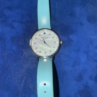 Reloj Kate Spade New York Correa Cuero Azul Funciona Foto 1 de 4