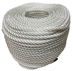 Cuerda Poliéster 3 Hilos Blanca 16mm x 5 Metros, Alta Calidad y Precios Bajos - Imagen 1 de 8