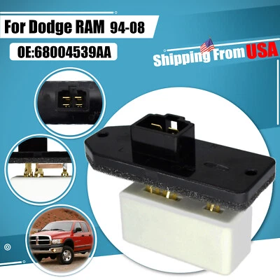 Resistor For Dodge RAM 3500 2500 1500 1994- 2008 Heater AC HVAC Blower Fan Motor - Imagem 1 de 4