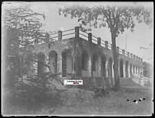 Gebäude, Sudan, Platte Gläser Foto Antike, Negativ Schwarz & Weiß 9x12 CM