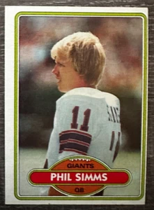 1980 Topps - #225 Phil Simms (RC) - Foto 1 di 2