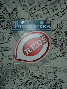 CINCINNATI REDS C REDS DECAL DIE CUT LOGO 8 INCH FOR  CAR OR HOME NEW - Picture 1 of 1